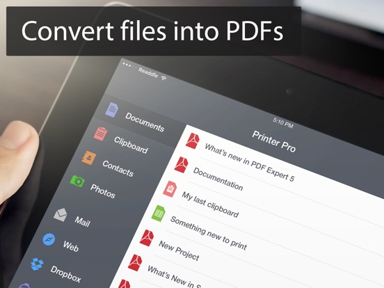 Printer pro desktop via cloud